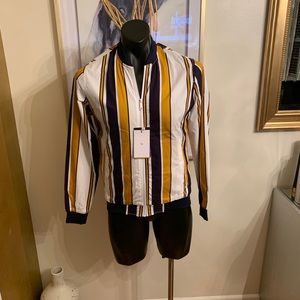 NWT DENIM & FLOWER MEN’S LIGHTWEIGHT BOMBER JACKET